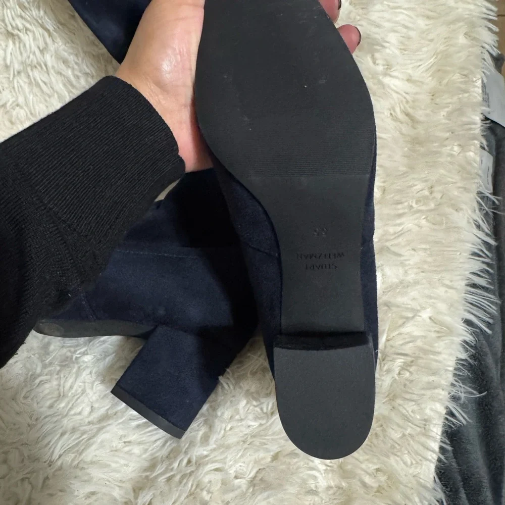 Stuart Weitzman Navy Over-the-Knee Boots